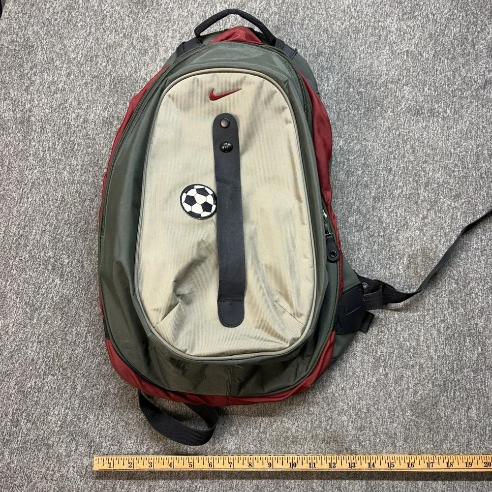VTG Nike T90 Backpack Soccer Ball Carrier Gorpcore Utility Center Strap Rare